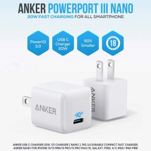 New year laptop offer | product fter image Anker PowerPort III Nano 20W Fast Charger