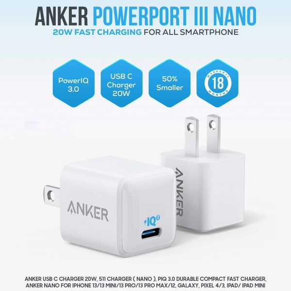 New year laptop offer | product fter image Anker PowerPort III Nano 20W Fast Charger