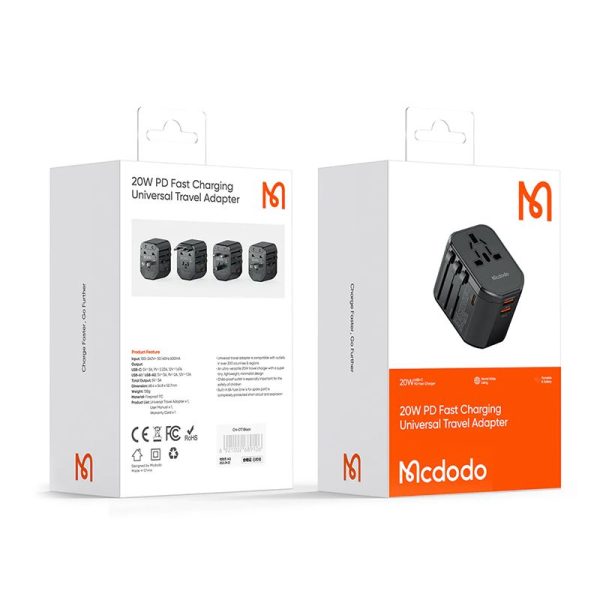 Mcdodo 20W PD Fast Charging Universal Travel Adapter - Image 5